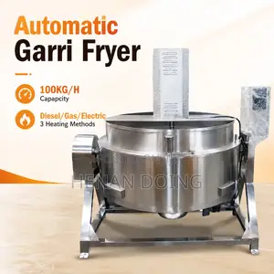 Diesel/Electric Cassava Frying Machine 100kg/H Garri Fryer