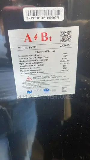 300w Mono Crystalline Panel