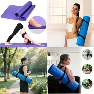 Yoga Exercise Mat With Carrier Strap
