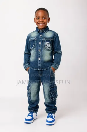 Cute Jean on Jean Set
Size: 1-7years
