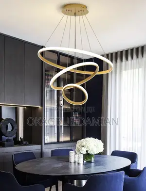 3 Ring Pendant Light (Gold)