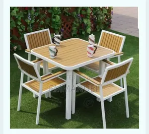 A Set of Outdoor Garden Chairs and Table