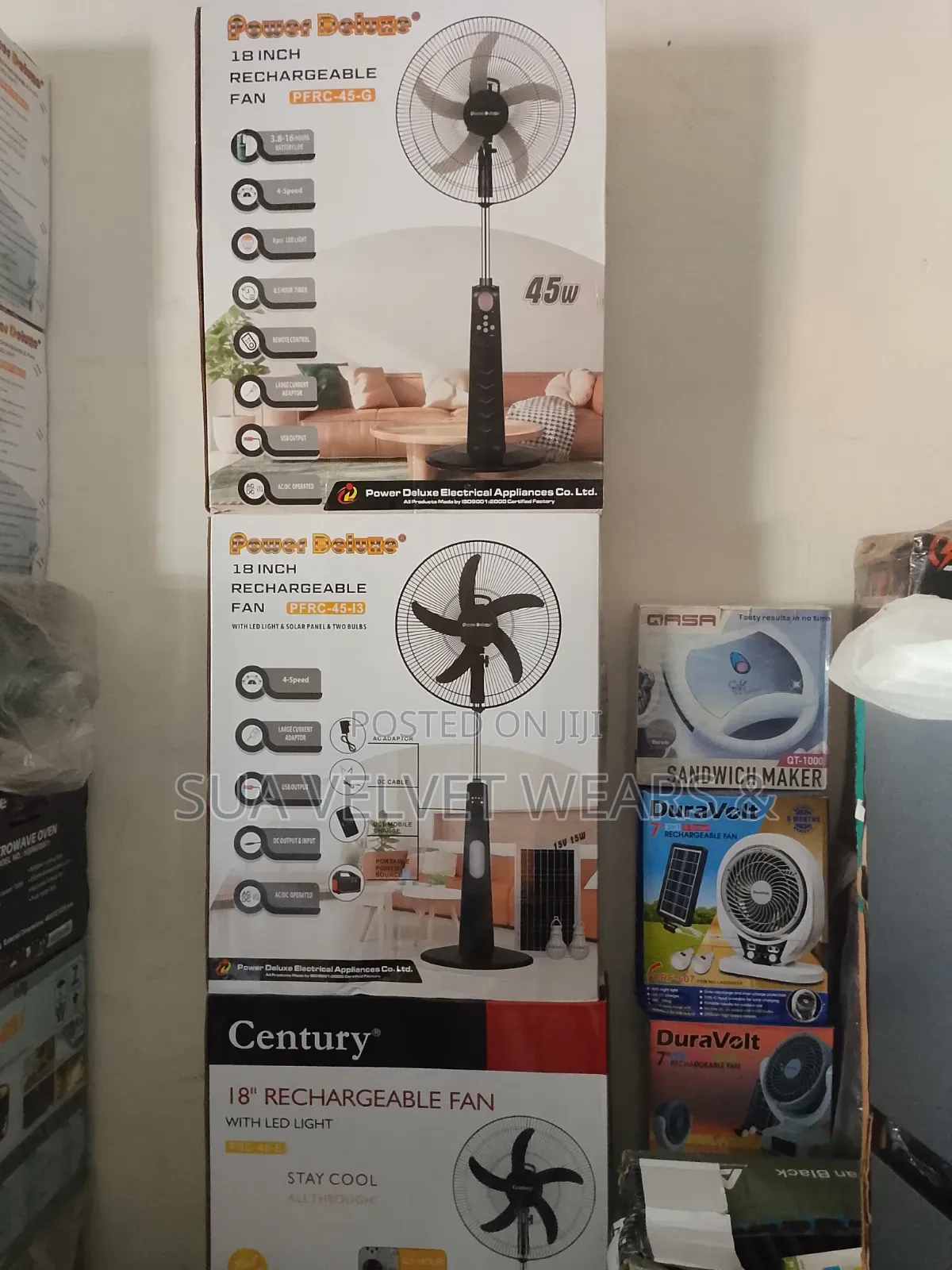 12" Rechargeable Fan
