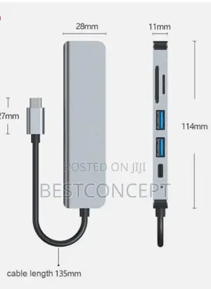 6in1 Type C Dock Station Adapter