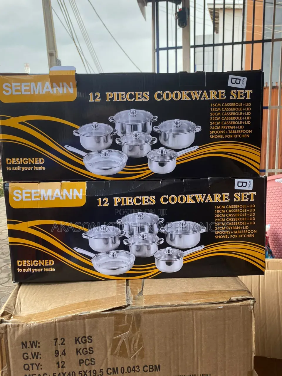 Seeman 12pcs Stainless Pot