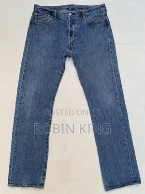 Levi’S 501 Men Stonewashed Blue Jeans W36 L44 Long Length