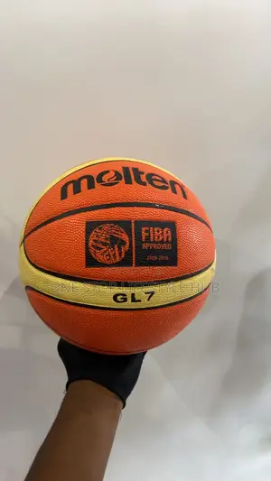 Molten Gl7 Official Fiba Approved Leather Basketball - Size 7