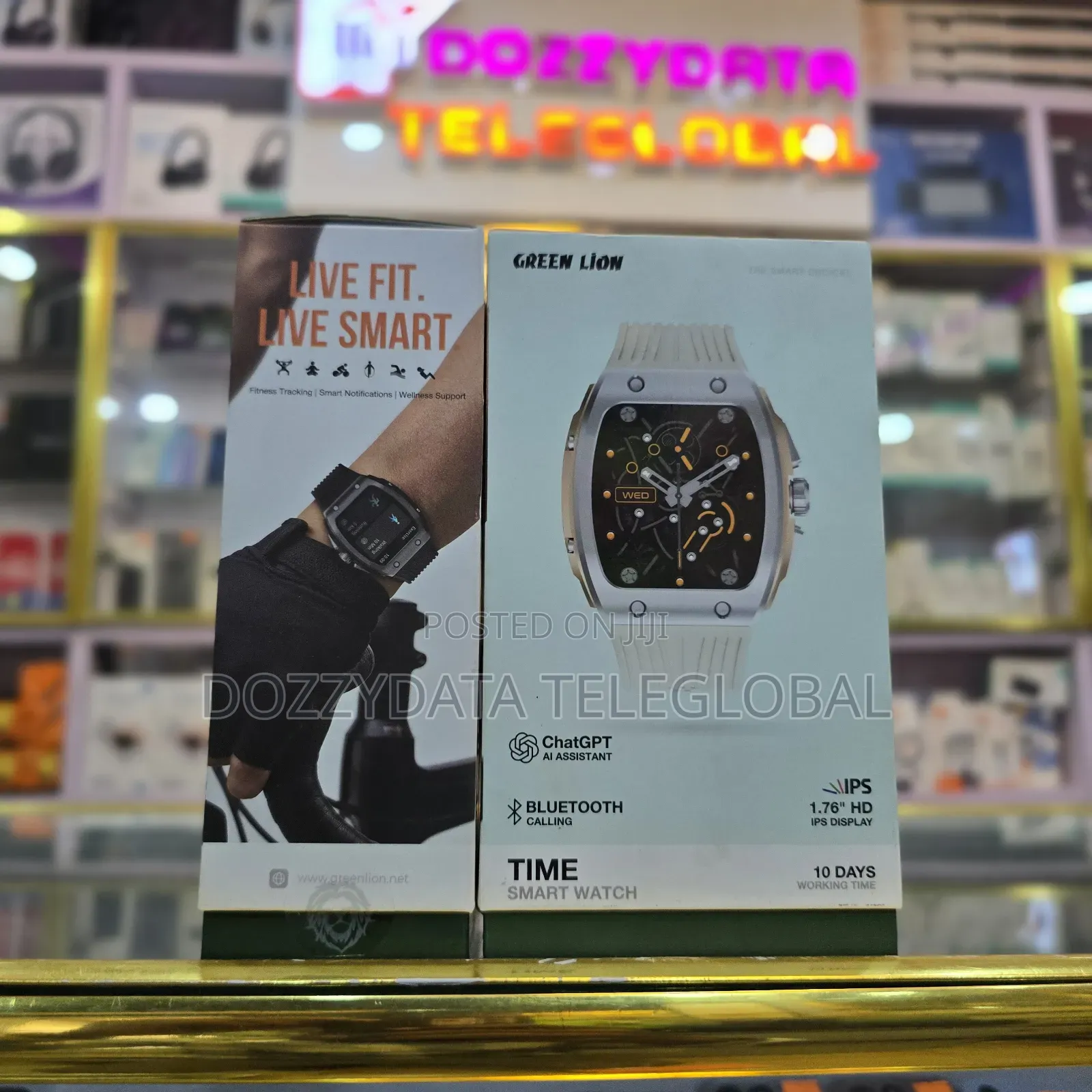 Green Lion Time Smart Watch (White)