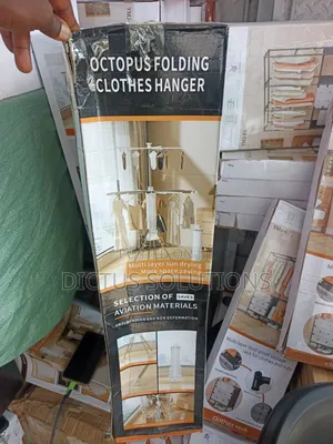 Strong High Quality Folding Octopus 2 Layers Tier Iron Cloth Hanger