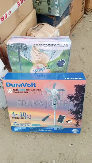Solar Standing Fan 18 In