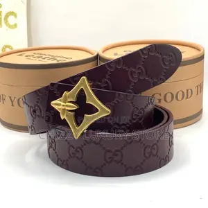 Gucci Quality Luxury Men Genuine Leather Belt