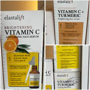 Elastalift Vitamin C Turmeric Serum Cream Face Serum Brightening