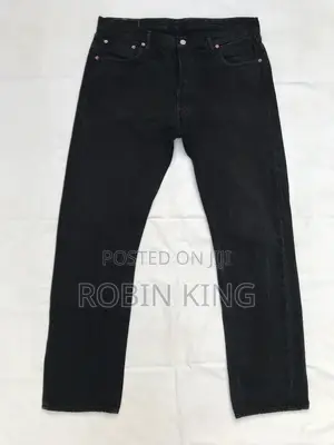 Levi’S 501 Men Faded Black Jeans W36 L44 Long Length