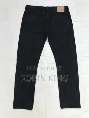 Levi’S 501 Men Faded Black Jeans W36 L44 Long Length