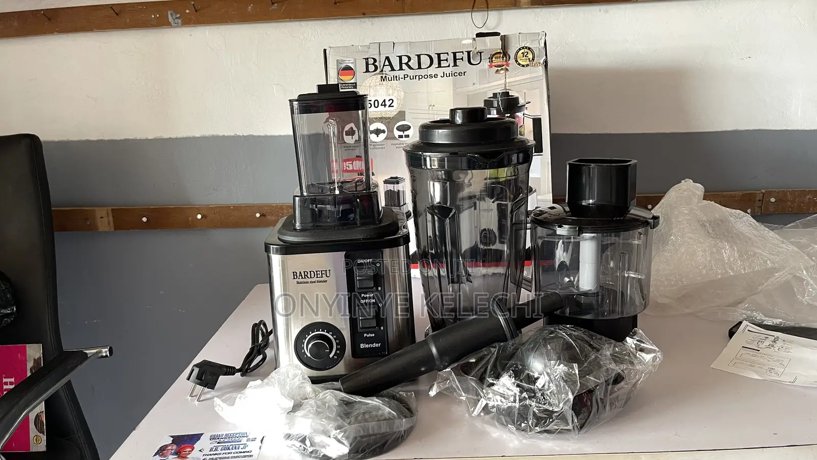 8in1 Bardefu Multipurpose Corper Blender 5082 Original