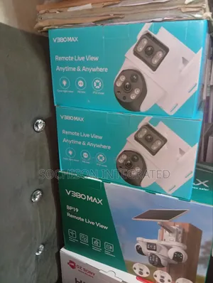 V380max Dual Lens Solar PTZ Camera Remote Live View