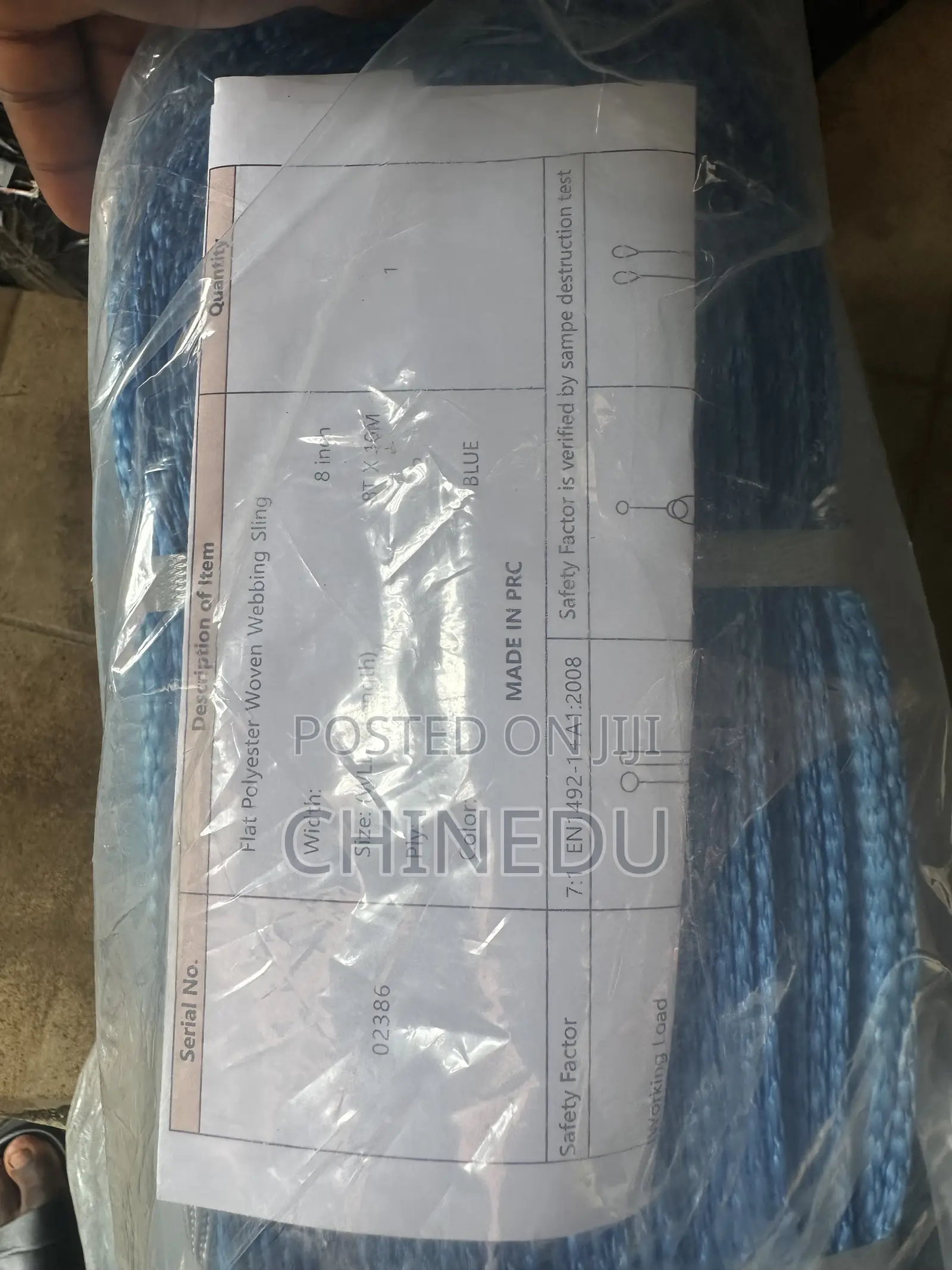 Lifting Slings 8”X 10m