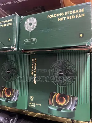 Folding Storage Net Red Fan