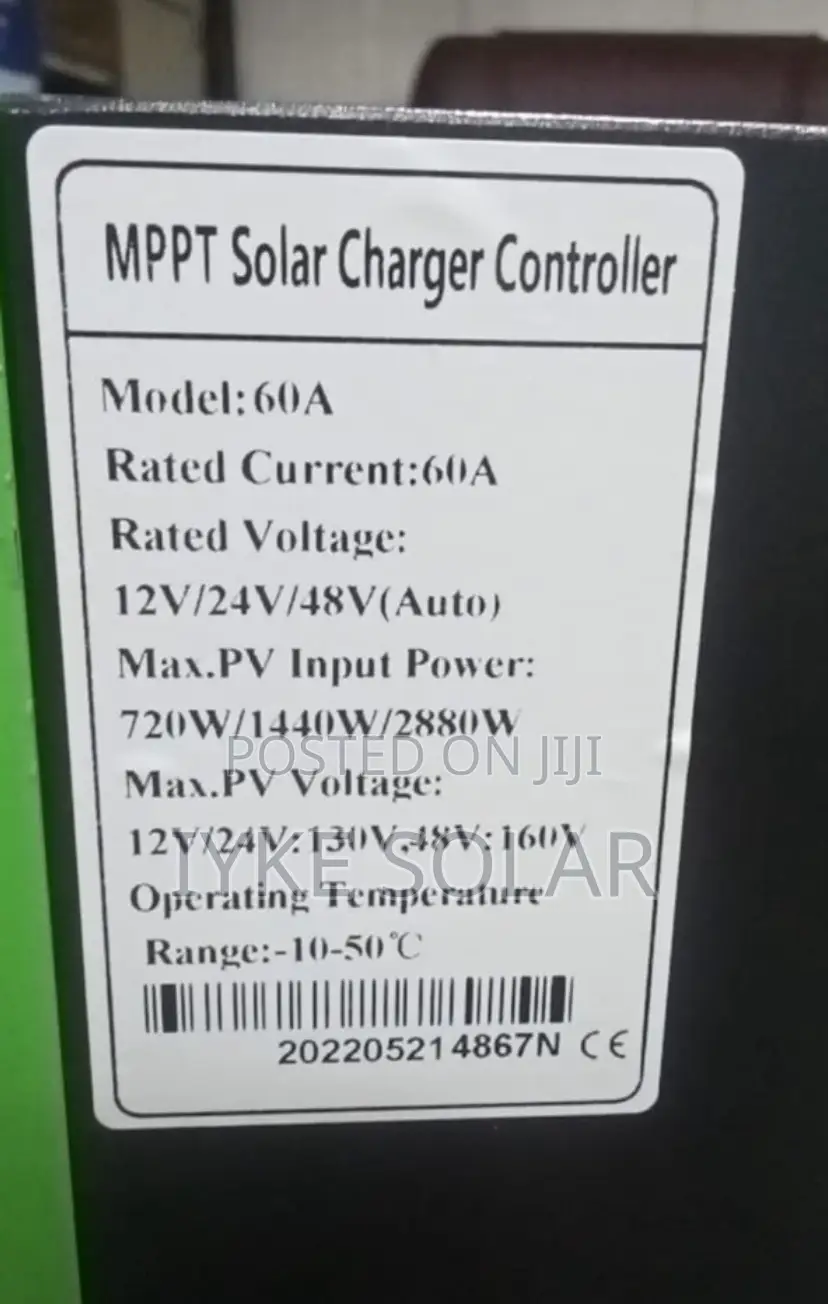 60ams 48v Cee Power Charge Controller