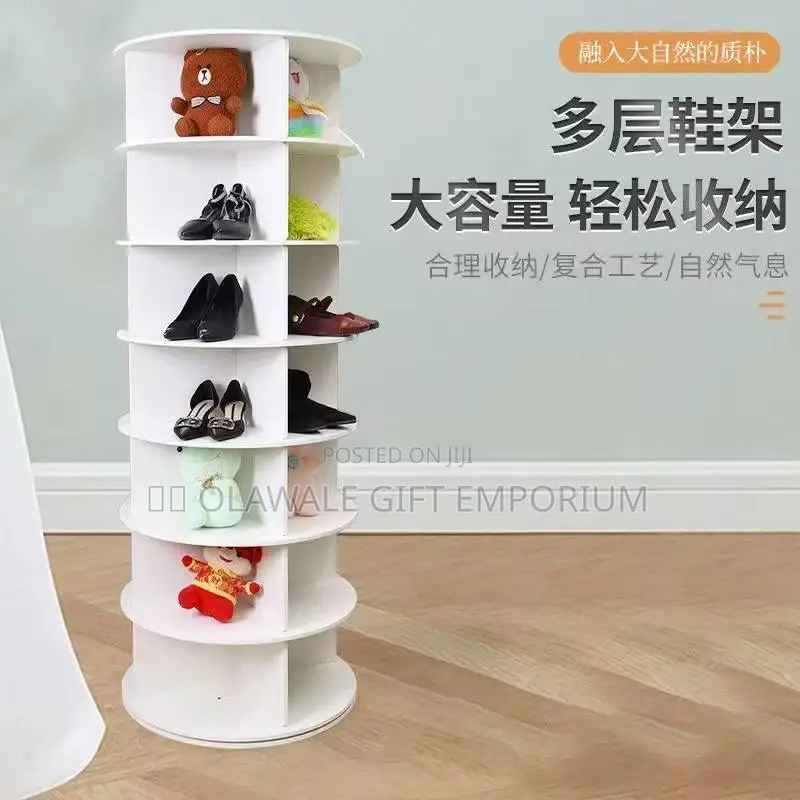 7 Layer Rotating Shoe Rack