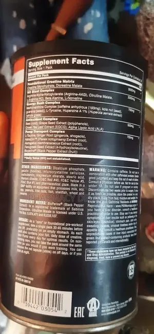 Pre-Workout Pump – Maximum Energy, Focus Muscle Pump 30days Pill