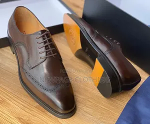 Men's Premium Corporate Shoes – Brown Leather Loafers (Size 39–47)