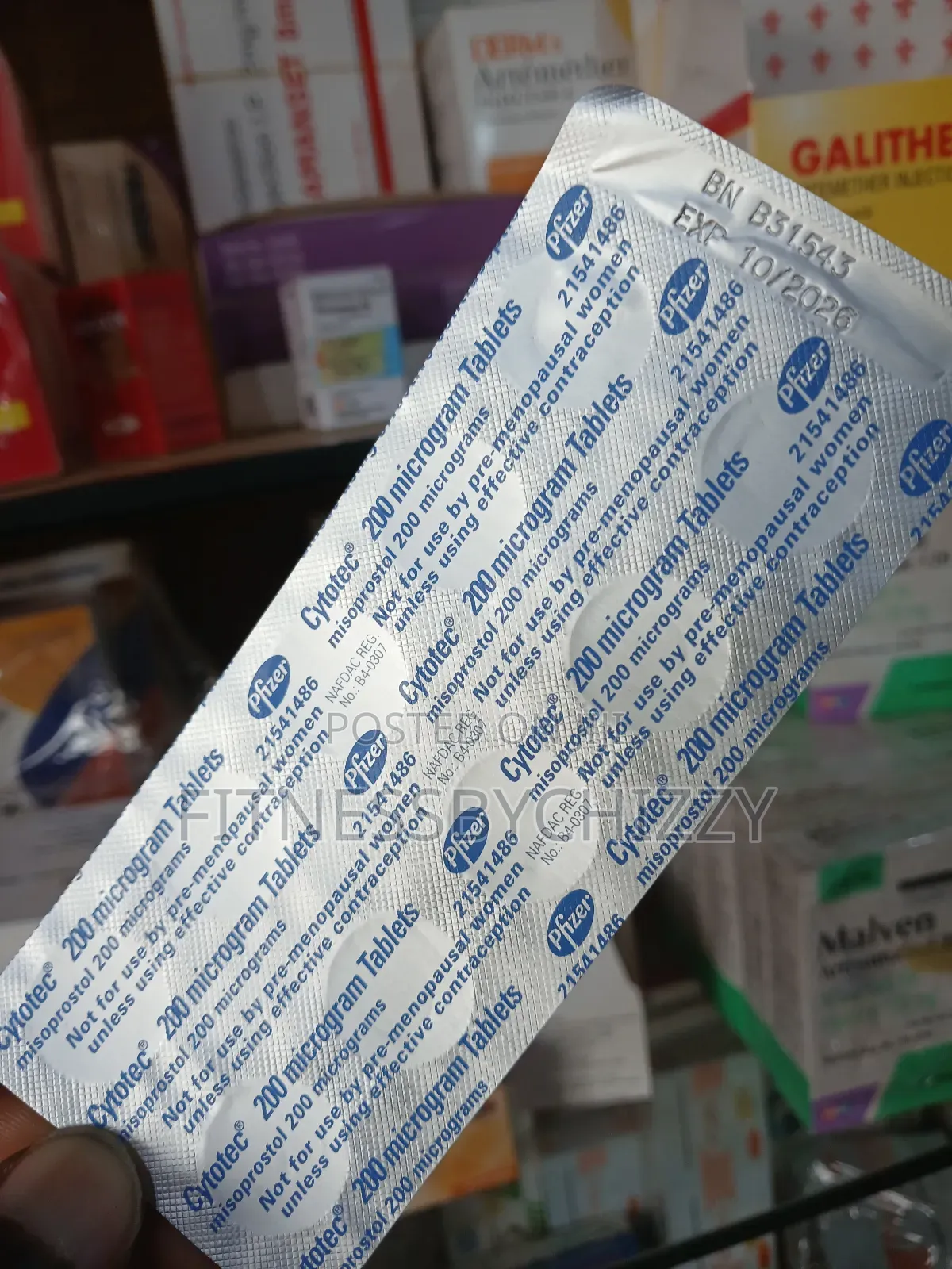 Pfizer Cytotecc200mg X 10 Tablets