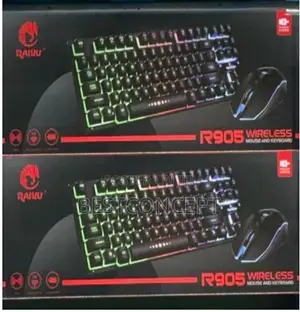R905 Raiku RGB Gaming Wireless Keyboard and Mouse Combo