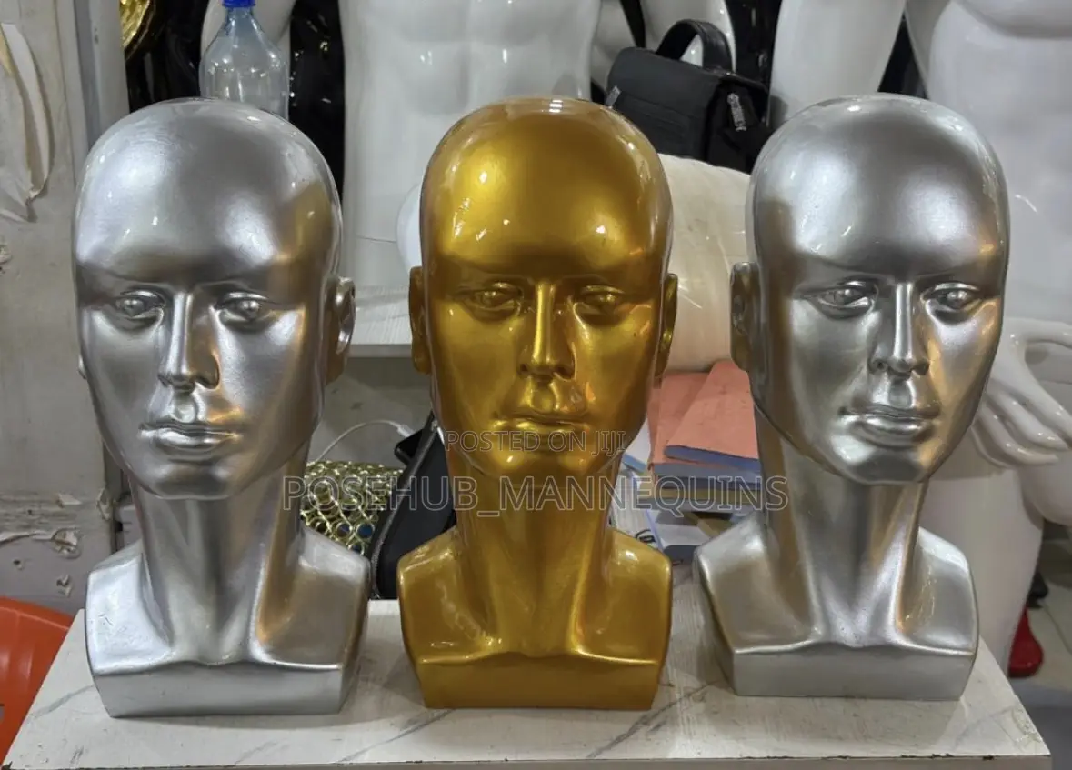 Fiber Man Mannequin Head