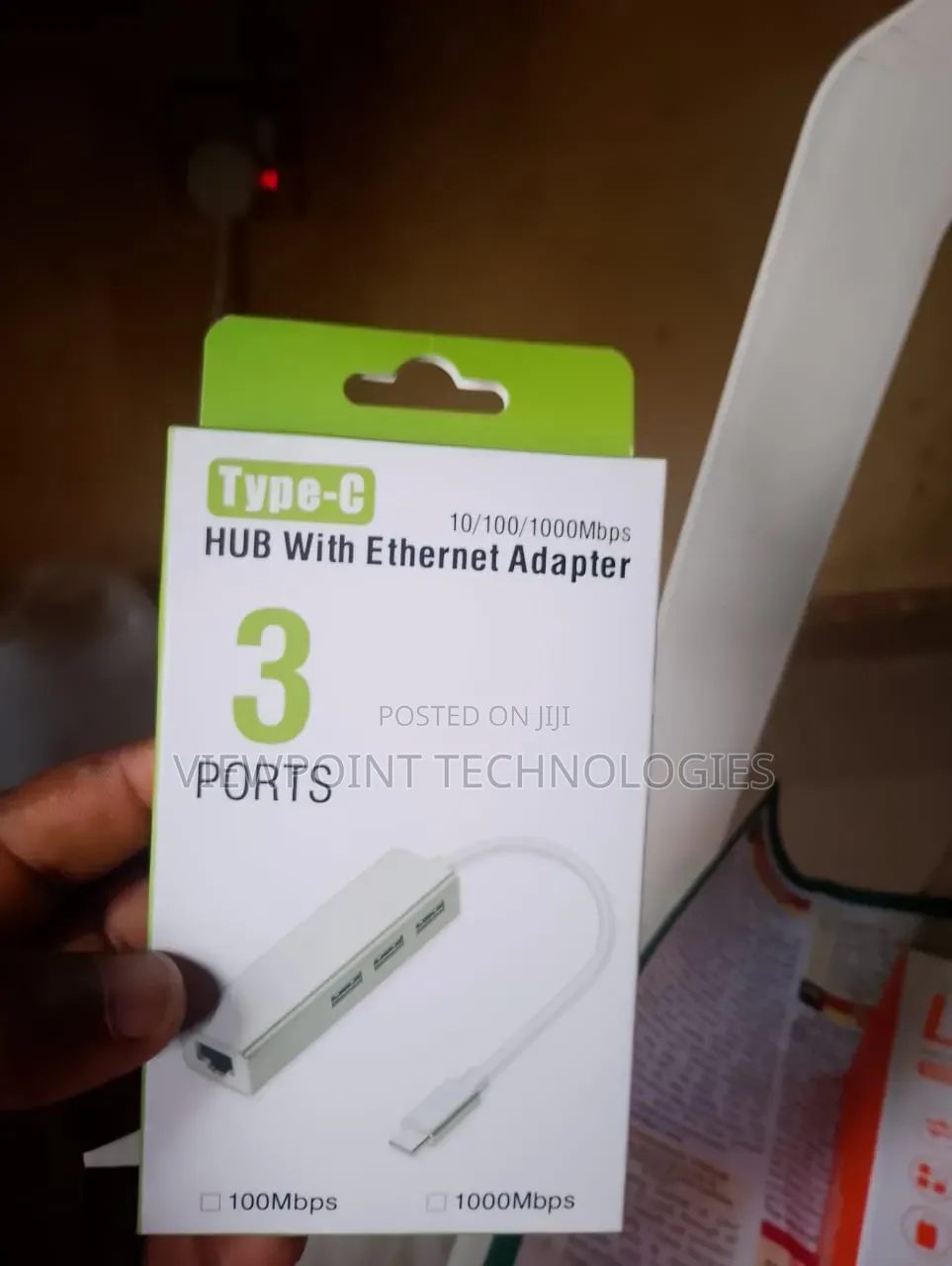 Type-C Hub With Ethernet Adapter