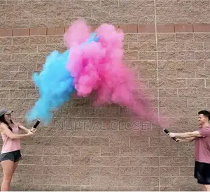 Gender Reveal Smoke Bomb and Confetti