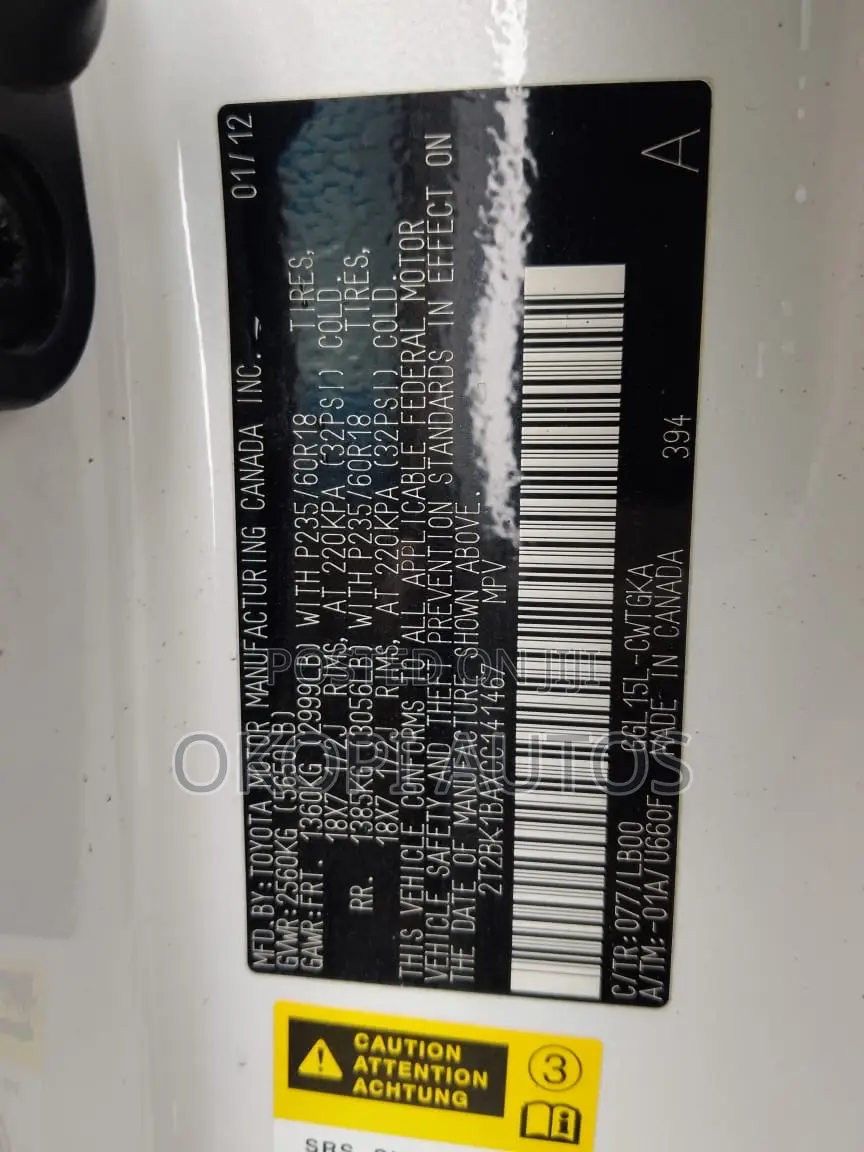 Lexus RX 2012 White