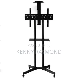 Movable Television Stand With Iron Base