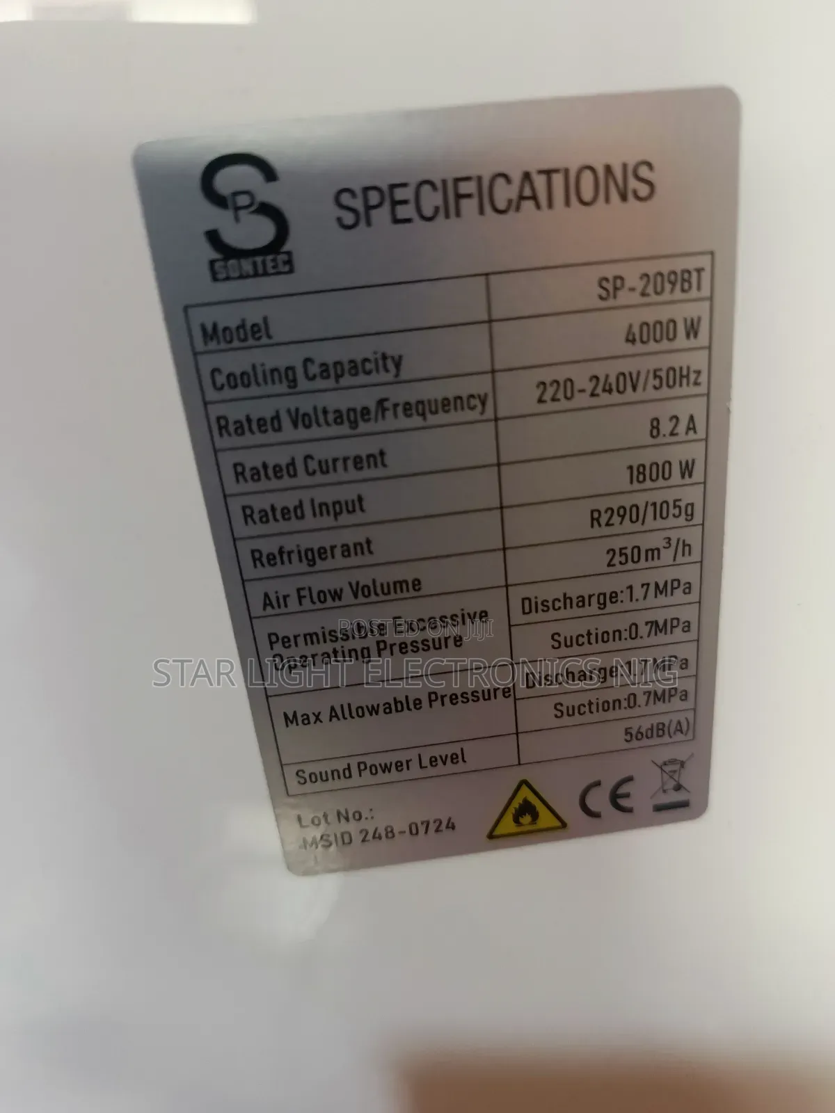 1.5hp Mobile Ac Inverter Sontec