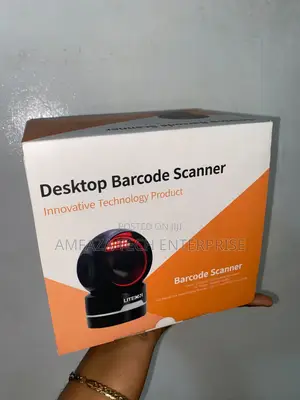 Lite-on Tabletop Barcode Scanner With a Round Face Design