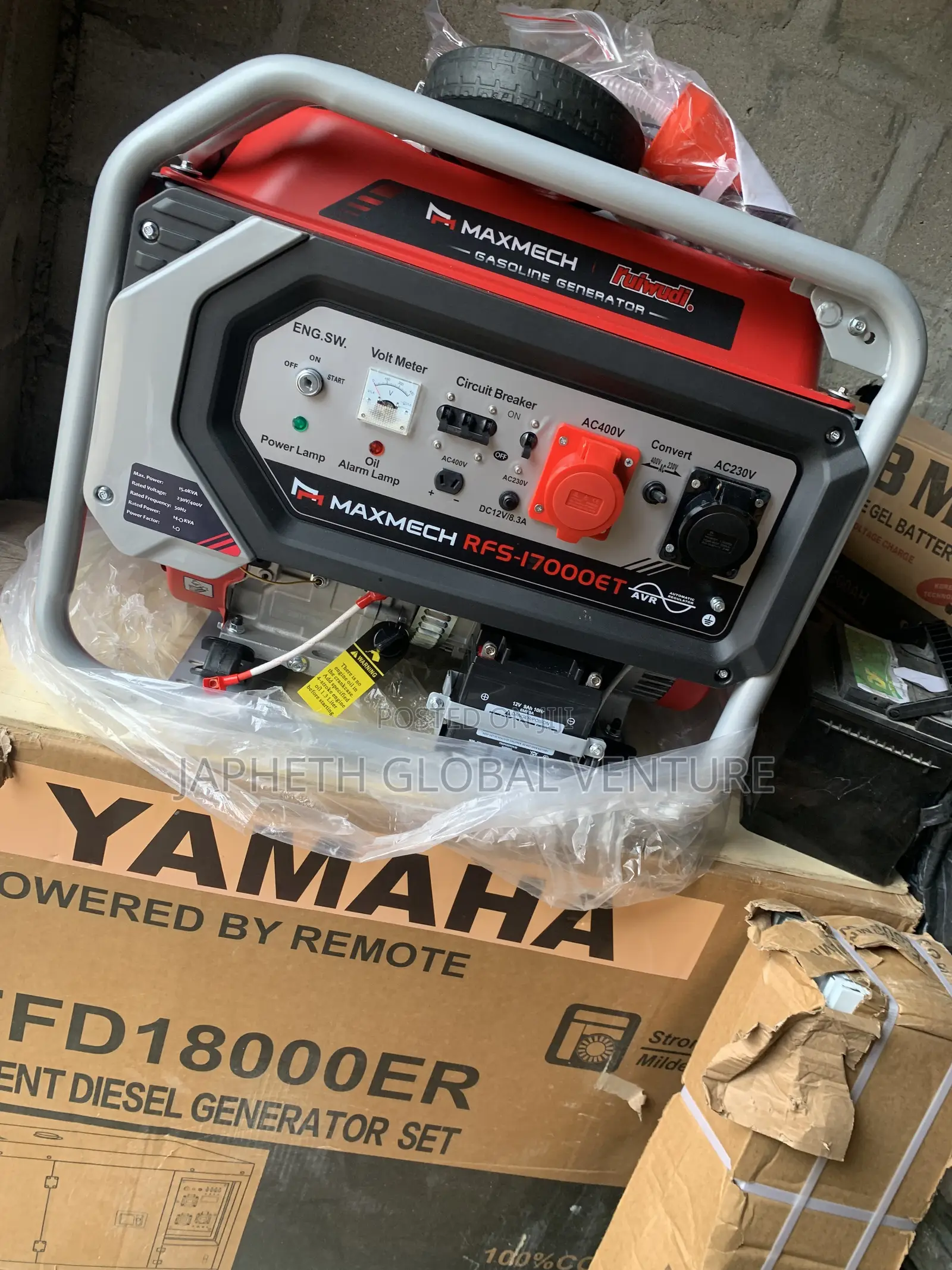 Maxmech Industrial Three-Phase Generator – 15kva Output