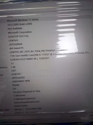 Laptop Lenovo ThinkPad E15 8GB Intel Core i5 SSD 256GB