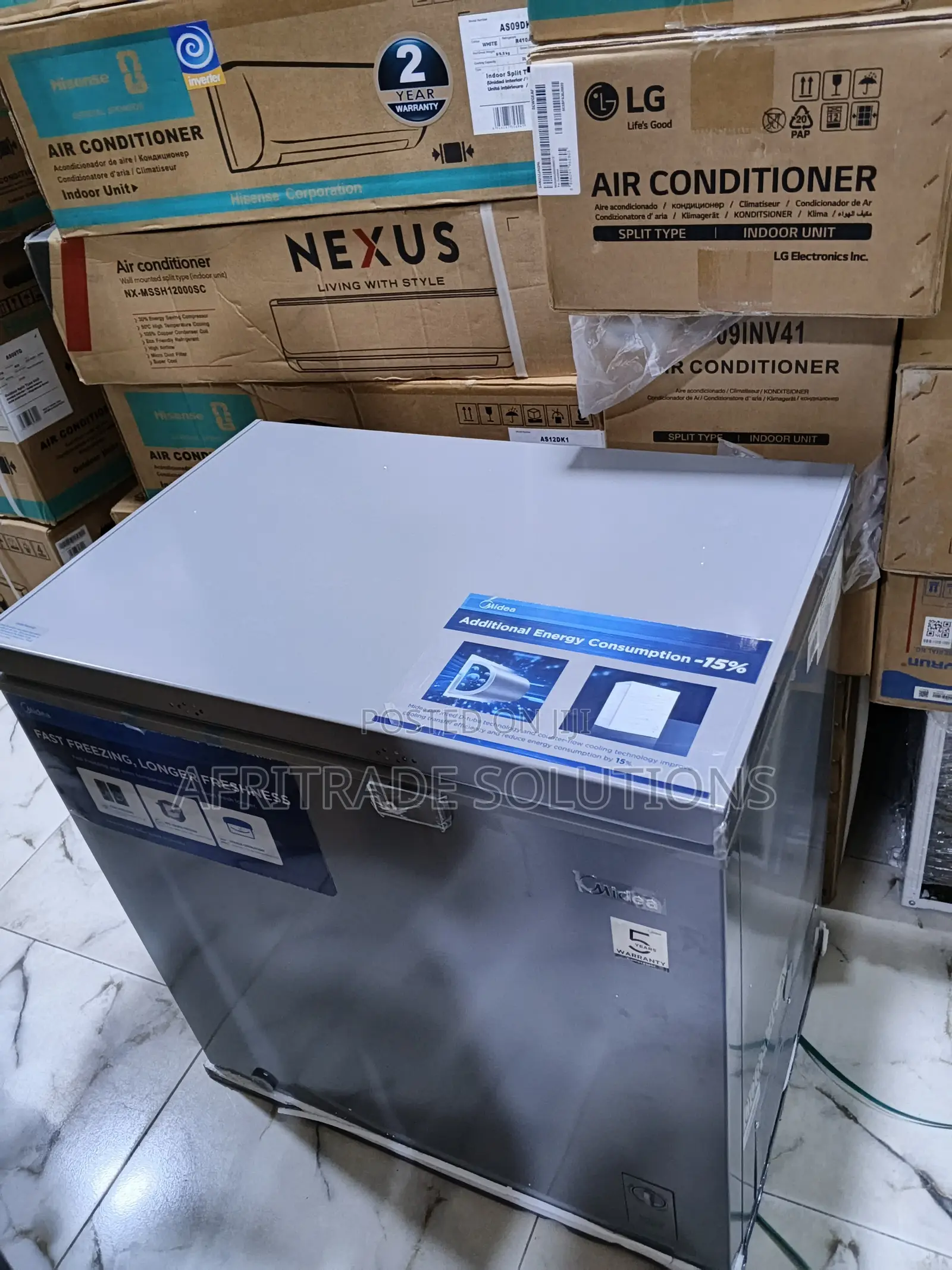 Midea 198l Freezer – Ideal for Homes Mini Marts - AfriTrade Solutions ...