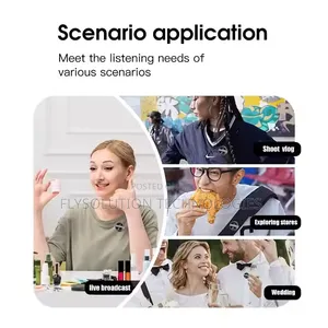Sx21 Magnetic Mic Wireless Collar Lavalier Microphone Ios/Android
