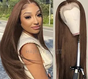 Silky Straight Color 4 Full Frontal Wig