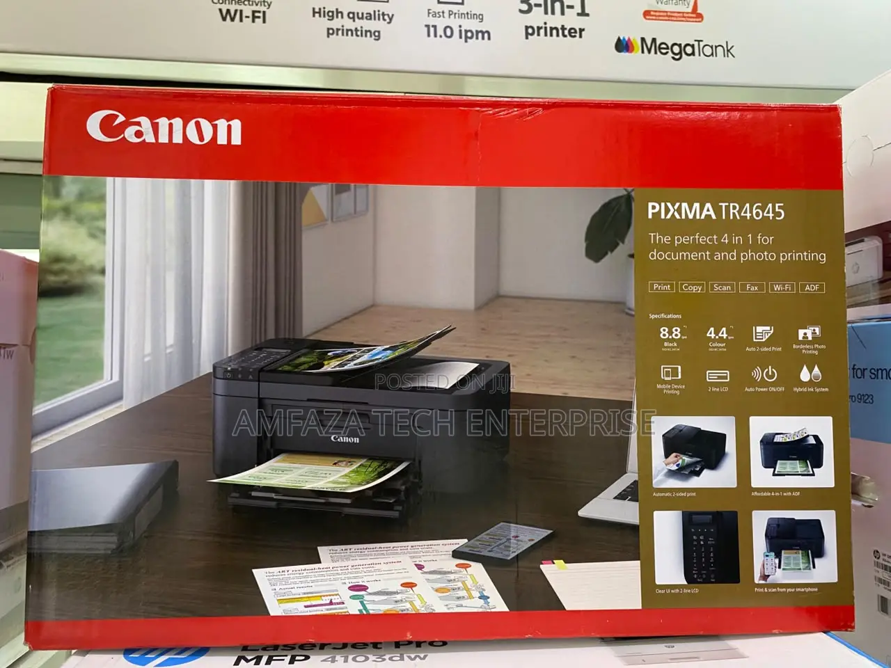 Pixma Tr4645 4-in-1 Wireless Inkjet Printer