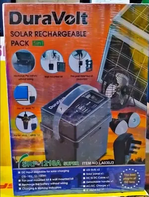 5 in 1 Duravolt Solar Rechargeable Pack