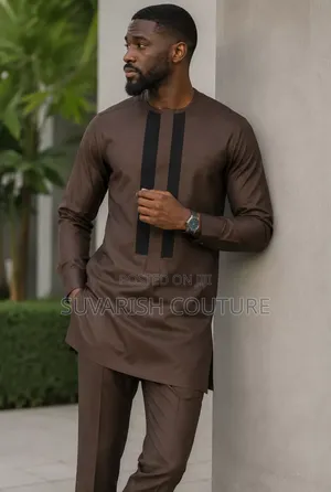 Luxury Brown Senator Wear for Men – Premium Suvarish Couture Outfit
