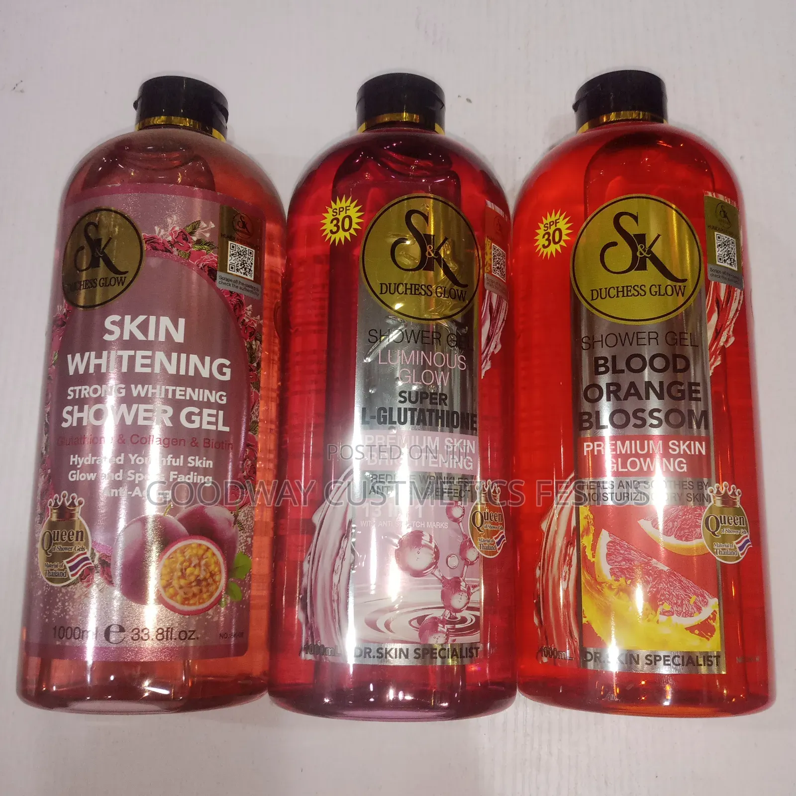 S K Whitening Shower Gel