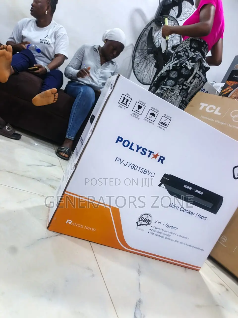 Polystar 60cm Tempered Glass Range Hood