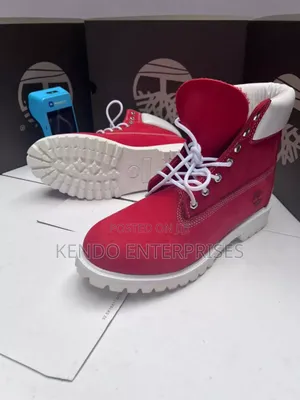Red Timberland With Box