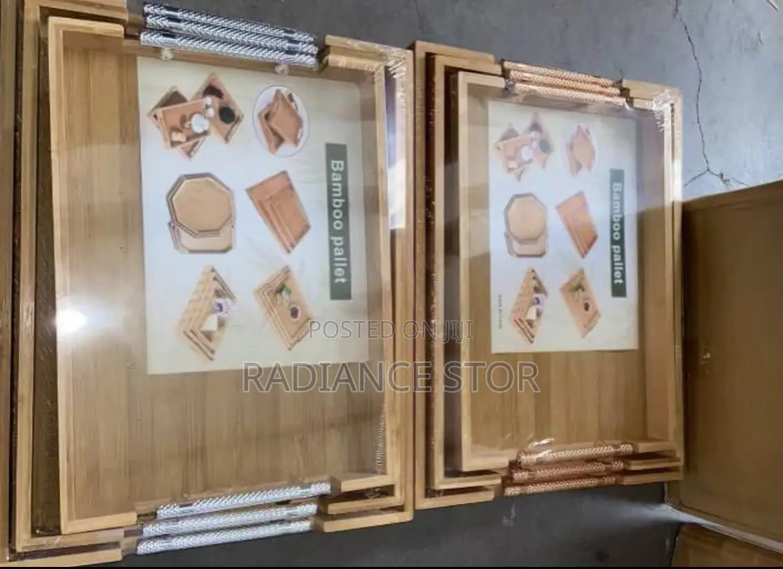 3 Set Wooden Serving Tray