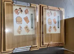 3 Set Wooden Serving Tray