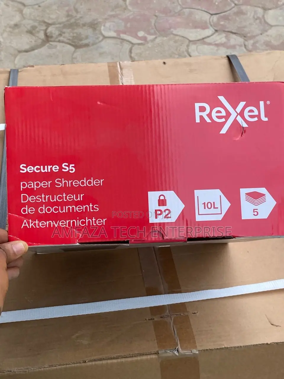 Rexel Secure S5 Shredder Straight Cut Shredder