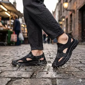 Black Men's Sandals